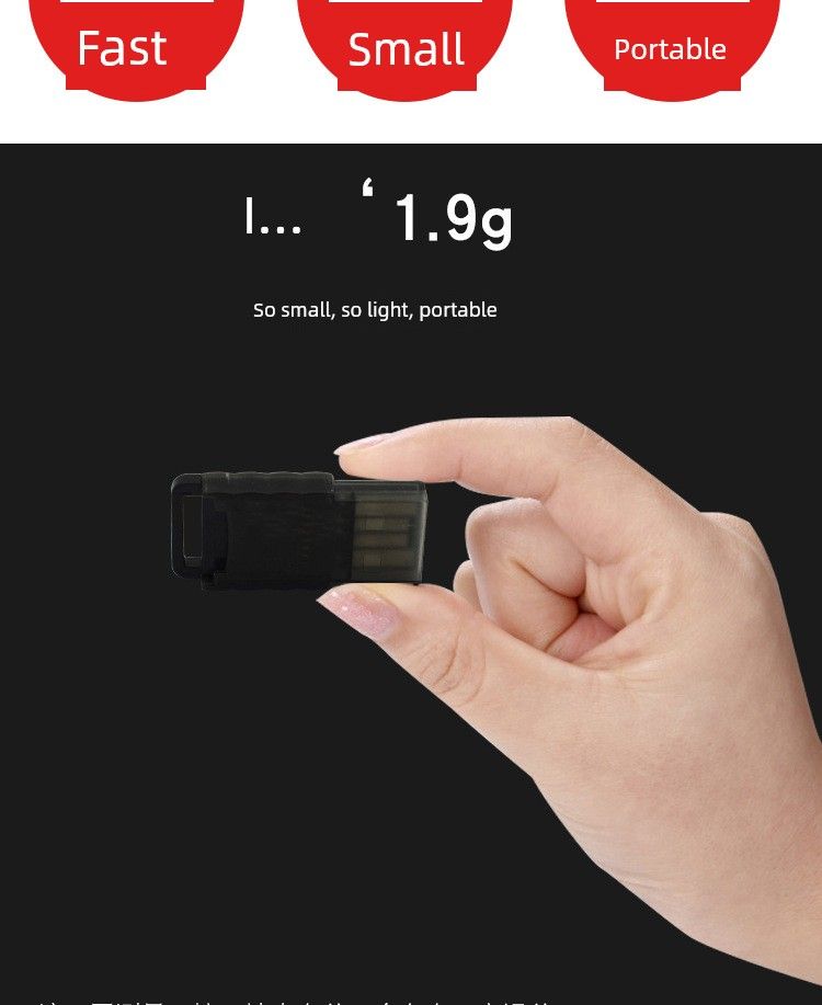 TF To USB Mini Sound Box Ultra-Thin High-Speed MicroSD Card Reader Support 512G Simple Package With Light_voghion.com