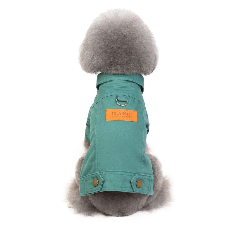 Haustier Herbst und Winter neue Teddy Hund Haustier Kleidung, Anzug, 19 farbige Denim Kleidung_voghion.com