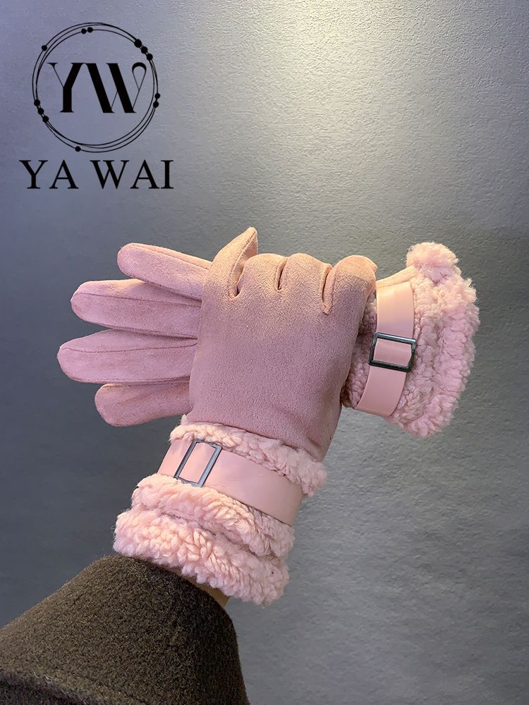001 Invierno para mujer con forro polar, grueso y cálido, adecuado para montar a caballo, conducir, esquiar, resistente al frío._voghion.com