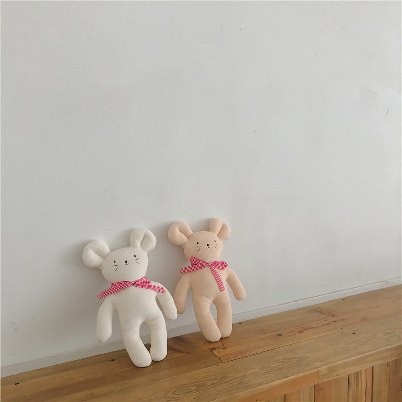 Beruhigendes Baby-Schlafspielzeug, kleine Bärenmaus, Bambi-Hirsch, Kindergeschenkpuppe_voghion.com