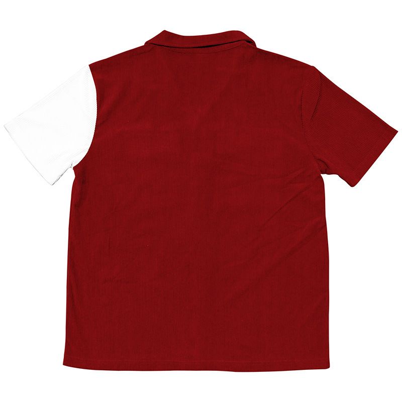 2024 Sommer Neue Herren Farbblock Ärmel Atmungsaktiv Freizeit Strand Hemd Kurze Taste Strickjacke_voghion.com