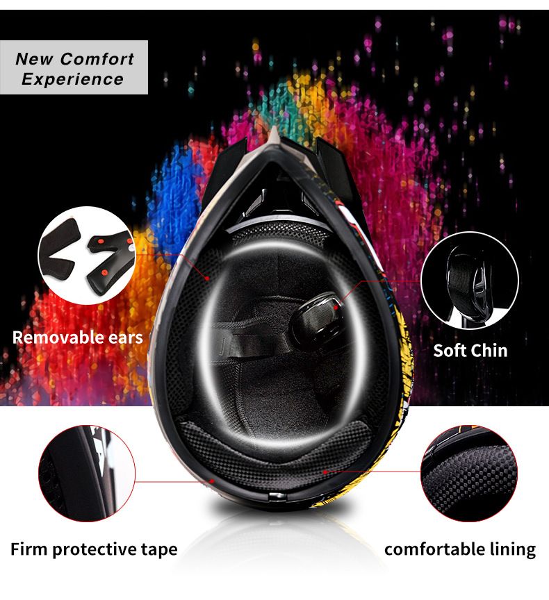 Casco eléctrico de cross country para playa, para descenso de montaña, casco integral para niños y adolescentes, casco de kart_voghion.com