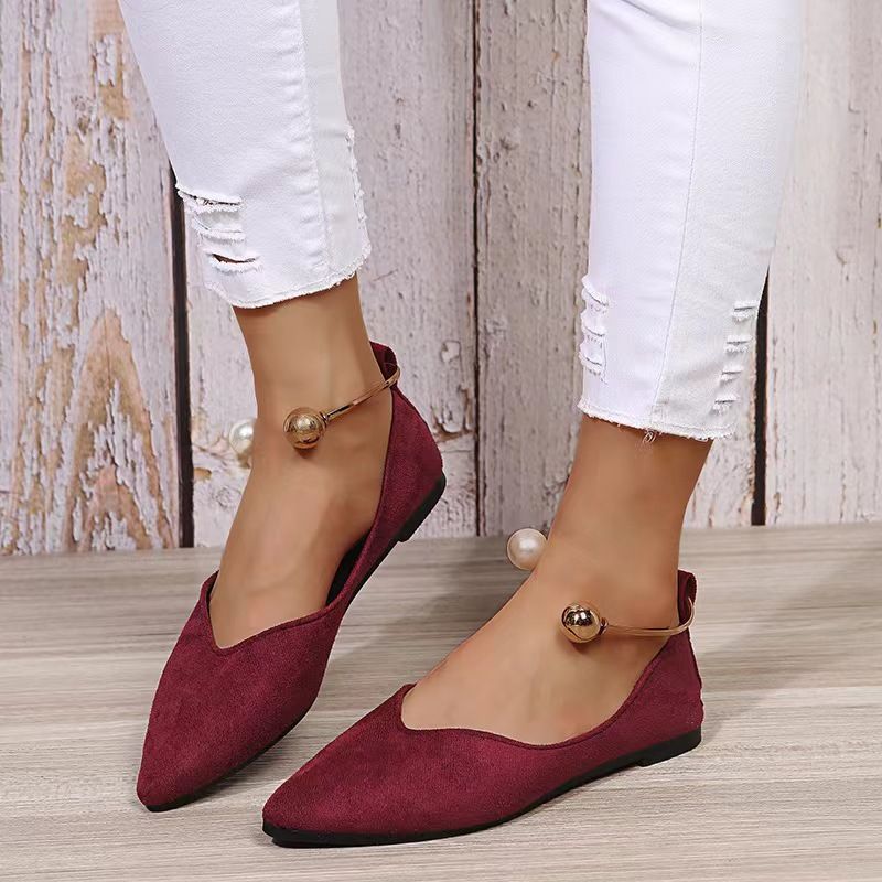 Scarpe da donna di grandi dimensioni, scarpe da donna autunnali, nuove, con stampa leopardata, a punta, basse, con fondo piatto, casual, scarpe singole da donna, un passo_voghion.com
