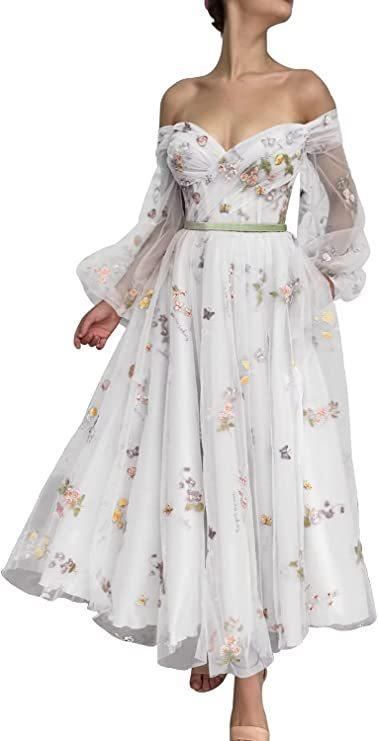 Abito da donna in chiffon e pizzo elegante a maniche corte multicolore, lunghezza maggiore, gonna midi da ballo_voghion.com