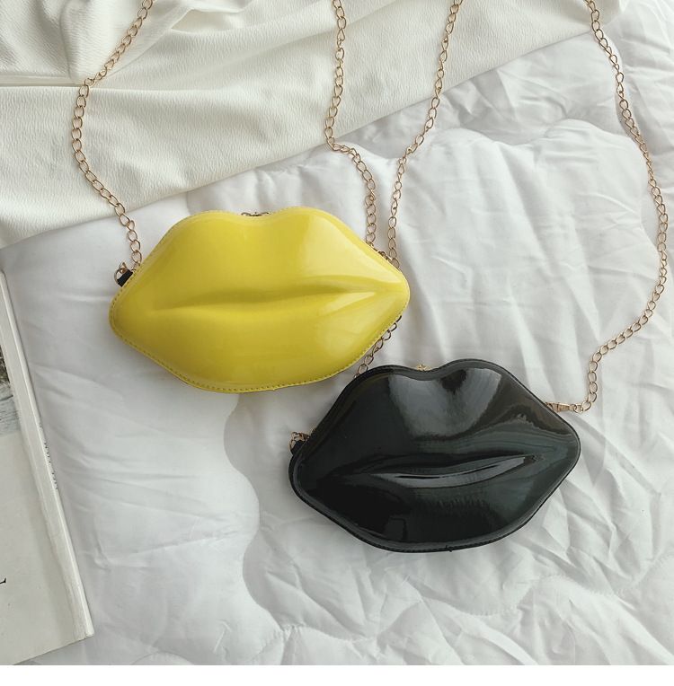 2021 Sommer neue Lippen Mini Make-up kleine Tasche Mode Candy Schulter Umhängetasche Kette Tasche Damentasche_voghion.com
