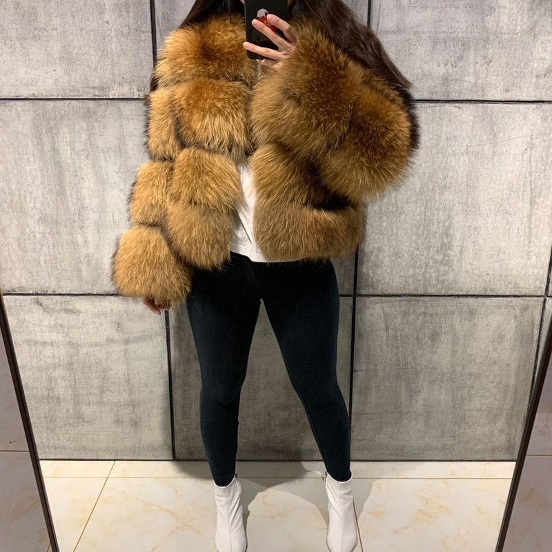 Women's Clothing best selg jackets raccoon splicing women's artificial fur ready_voghion.com