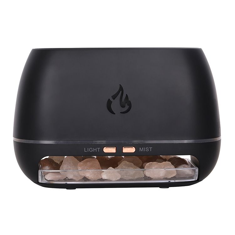Diffusor für ätherische Öle mit mehrfarbiger LED-Flamme und Aromatherapie- und Luftbefeuchterfunktion, 500 ml großes Fassungsvermögen, Stromversorgung über USB, leiser Betrieb für zu Hause_voghion.com