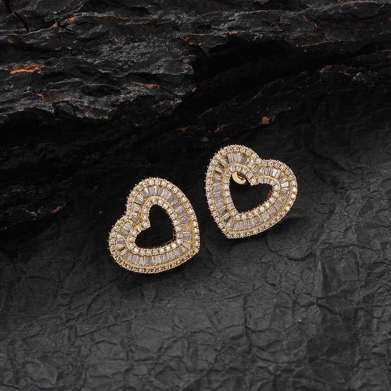 Orecchini a forma di cuore con zirconi, orecchini hip hop da donna, orecchini di alta qualità_voghion.com