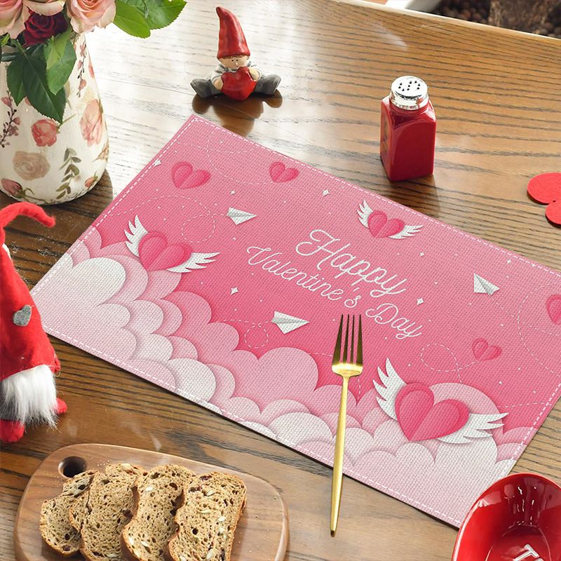 Keten Masa Örtüsü 4'lü Set - Noel, Bağımsızlık Günü ve Günlük Kullanım İçin Isıya Dayanıklı ve Çevre Dostu Yemek Örtüleri_voghion.com
