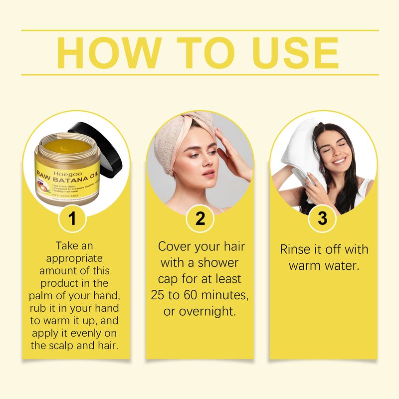 Hoegoa Batana Crema Essenziale Detergente per Massaggio al Cuoio Capelluto Secco e Nutriente per Capelli_voghion.com
