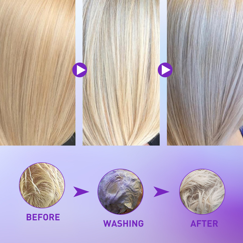 Yellowing, and Fading, Yellowing After Bleaching, Gray Hair Care Lock Fixed Color Shampoo 2024 new_voghion.com