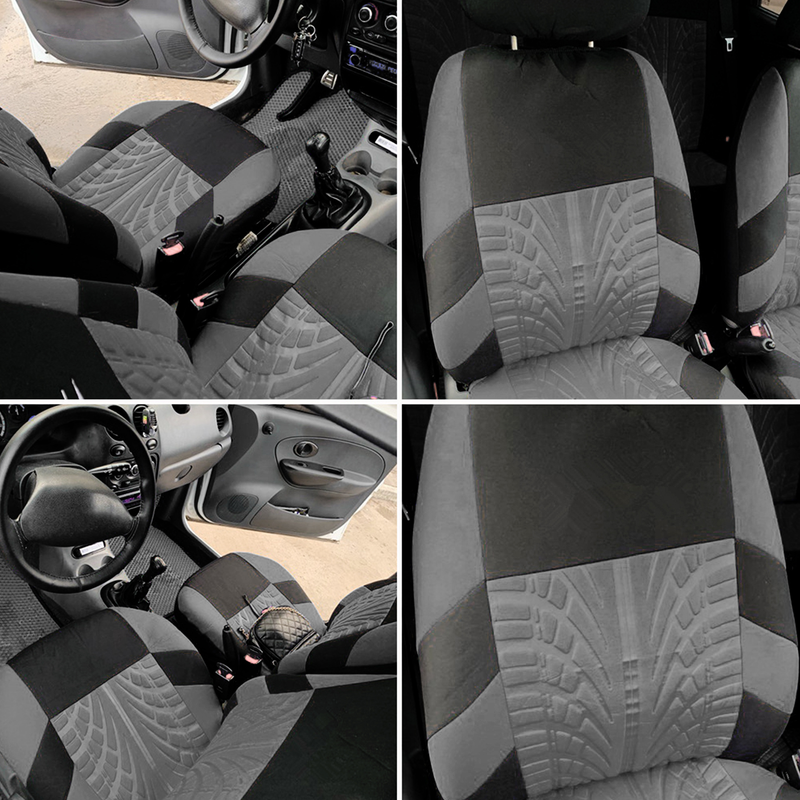 Fuzhongfu 9-Stéck Autositzbezich Set Komfort Sëtz Polyester Vir Heck Universal Passend Autositzbezich Komplett Set fir Auto SUV Minivan_voghion.com