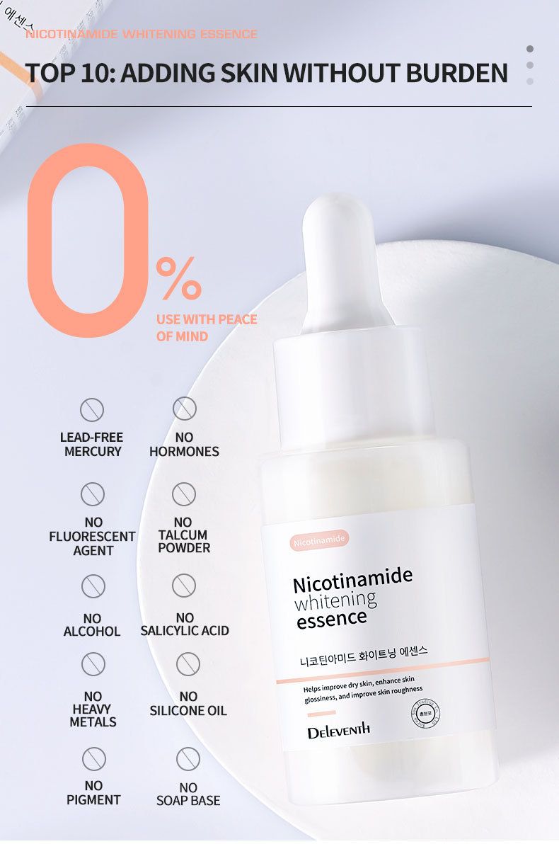 Cross Border Niacinamide Brightening Essence -nestemäinen kosteuttava, kirkastava ja ryppyjä estävä olemus_voghion.com
