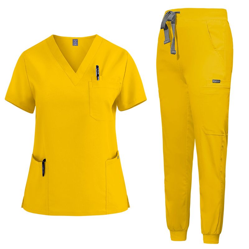 Dametøj Ny Farve, Sygeplejerskeuniform, Kortærmet Håndbørstninguniform Til Kvinder, Mundplejeuniform, Elastisk Hurtigtørrende Håndvaskuniform_voghion.com