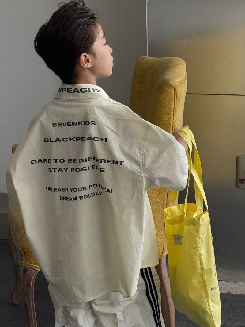 Heitaoqi 2025 Summer New Style Boy Korean Shirt Fashionable Loose Short Sleeved Children's Summer Clothes Stylish Lining Clothes_voghion.com