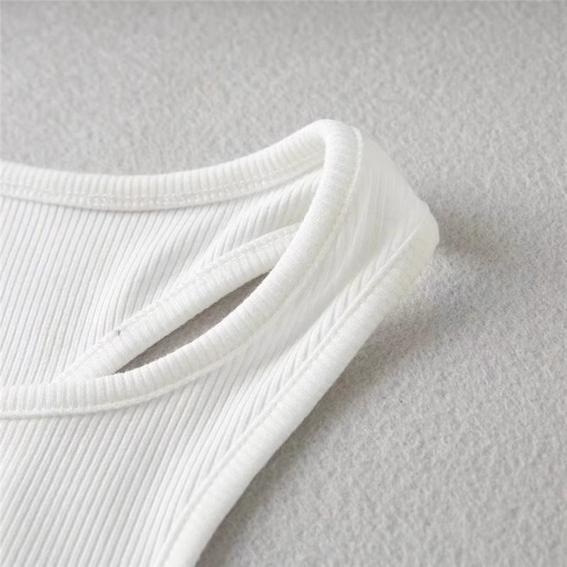 Off-the-shoulder high-neck workout vest Women's breathable quick-drying running knit sleeveless blazer_voghion.com