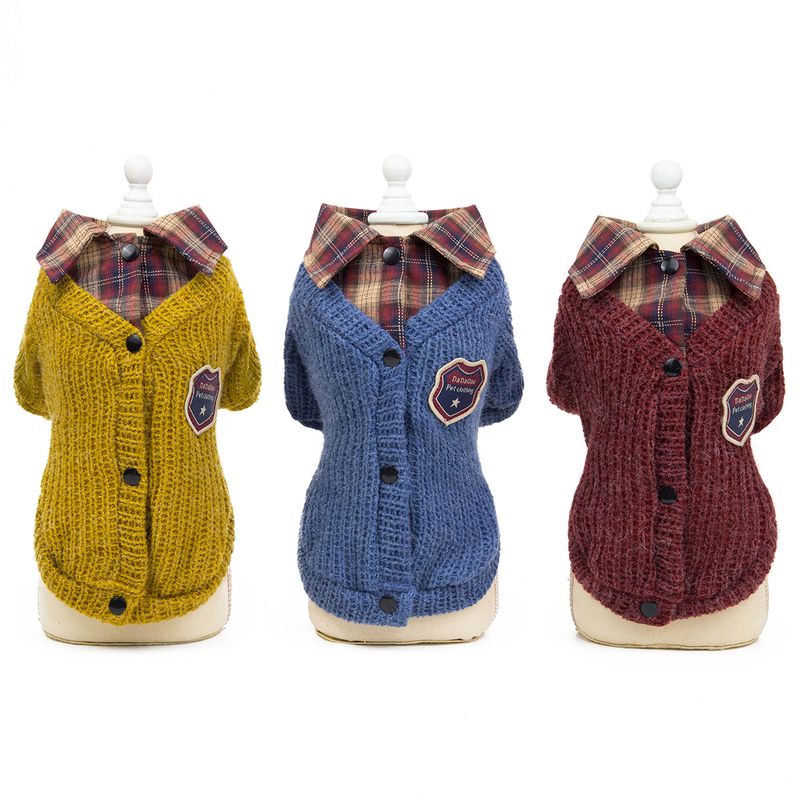 Pull à col 19 pour chien et chat en peluche, nouvelle collection automne/hiver_voghion.com
