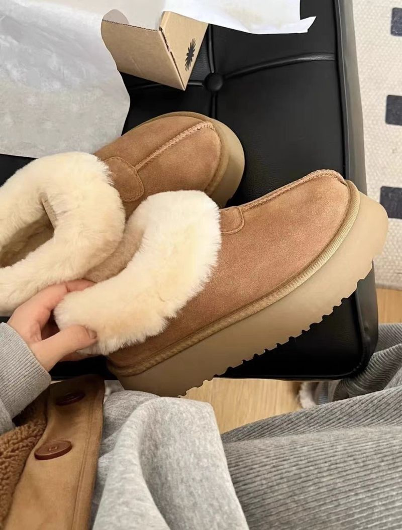 Ultra mini snow winter Australia platform classic ankle boots soft comfortable sheepskin tazz chesut sand mustard seed_voghion.com