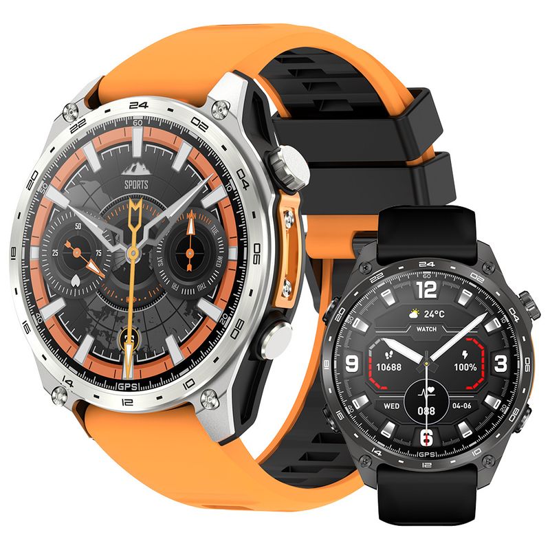 Wodoodporny smartwatch GPS HD300pro z monitorem tętna, połączeniami Bluetooth, monitorowaniem snu i poziomu tlenu we krwi, 7-14 dni_voghion.com