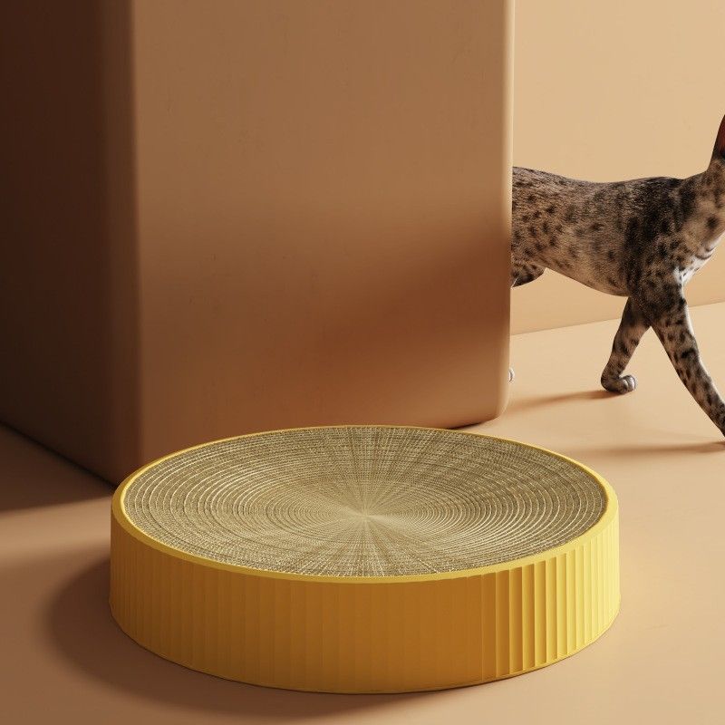 Wear-Resistant Scratching Non-Shedding Multi-Functional Corrugated Paper Nest Toy Cat Board Claw Grinder_voghion.com