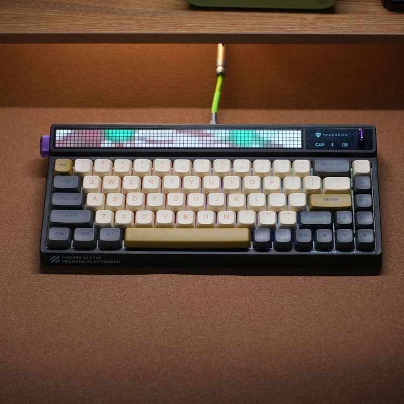 Feuerkopf-Monster-Tastenkappen für mechanische Tastatur, schimmerndes Thema, süß für Mädchen, Wärmesublimation, magnetischer Schalter, universell_voghion.com