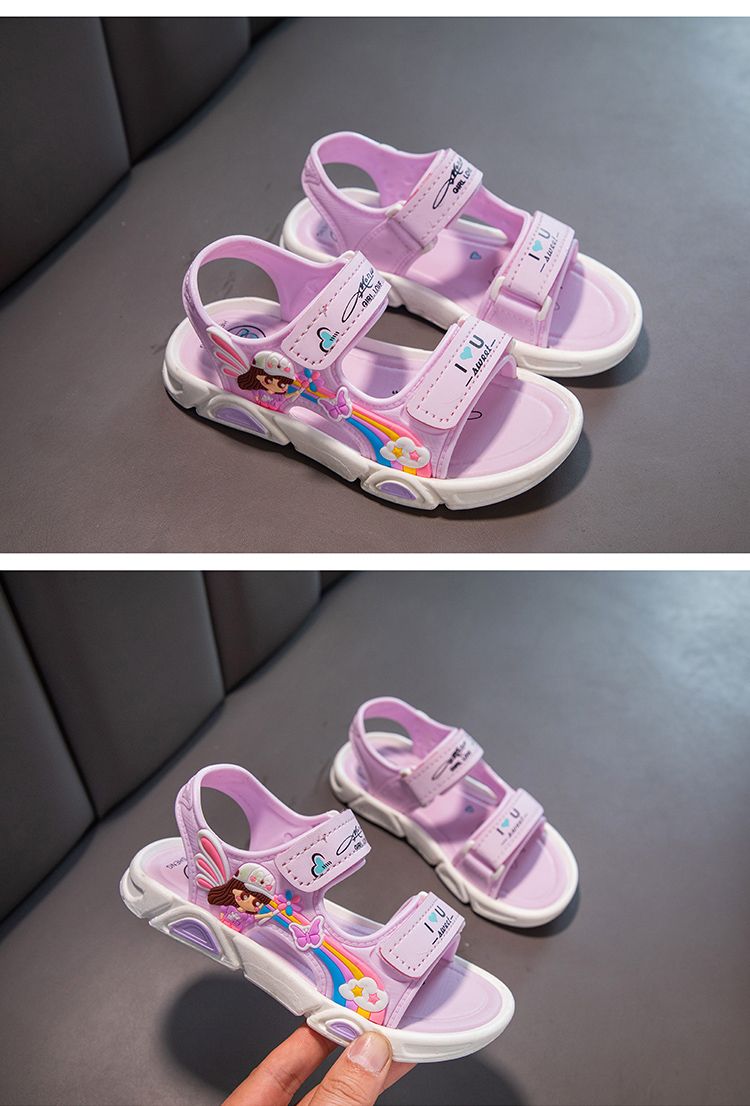 Girl Summer Princess Cute Soft Bottom Sandals_voghion.com