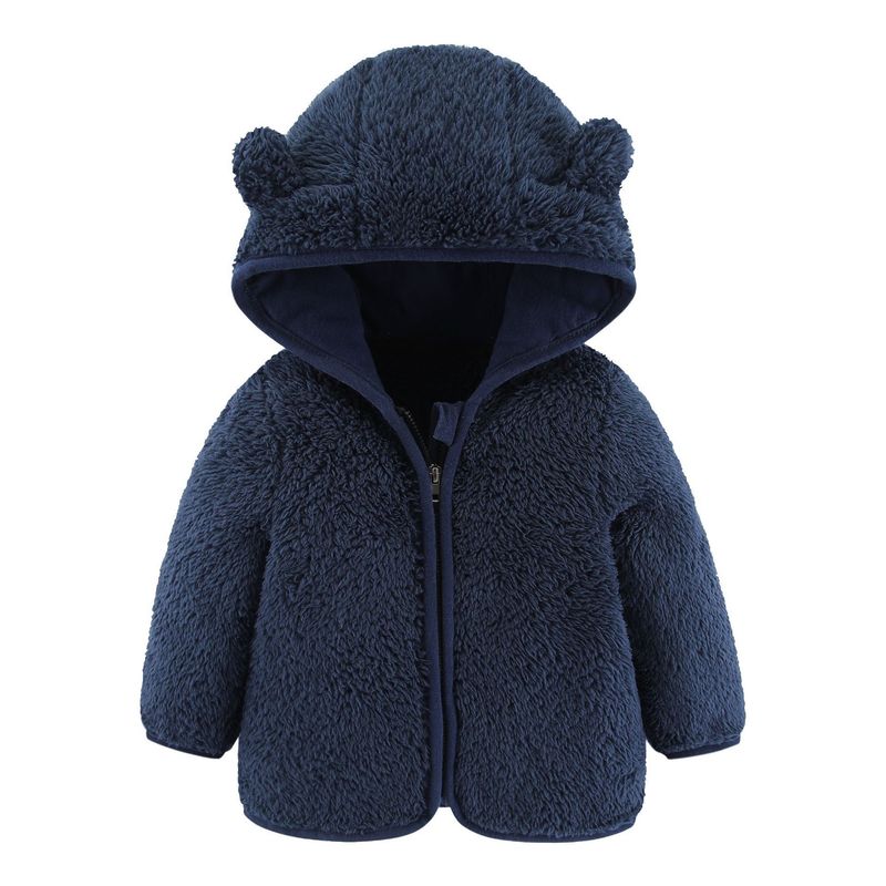 Capispalla con cappuccio caldo con cerniera superiore a maniche lunghe in peluche a maniche lunghe primaverili e autunnali per bambini e ragazze_voghion.com