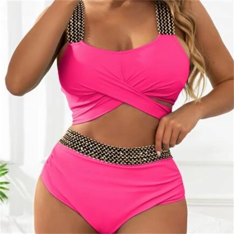 【 Monthly Sales Of 100000+】 New Women's Detachable Chest Cushion Bikini Split Swimsuit_voghion.com