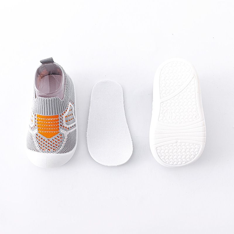 Scarpe per bambini Calzini da pavimento per culla antiscivolo e traspiranti con suola in gomma per bambini Ragazze Ragazzi Scarpe in rete Pantofole con fondo morbido_voghion.com