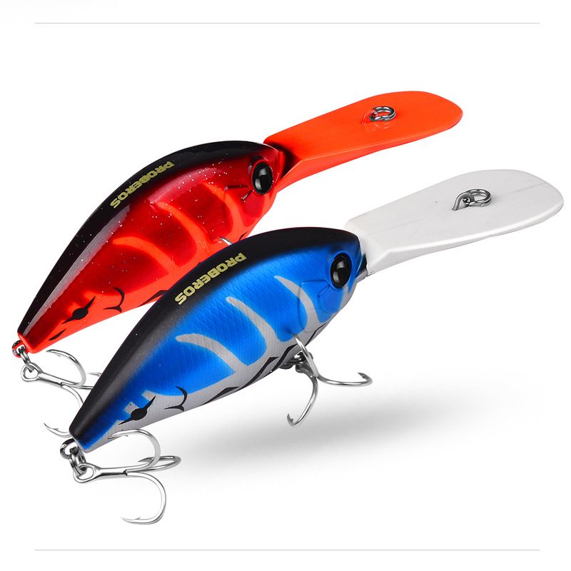 12.5cm Lure Floating Rock Fat Hard 24.5g Plastic Bait 4#Hook Fishing Gear DW574_voghion.com