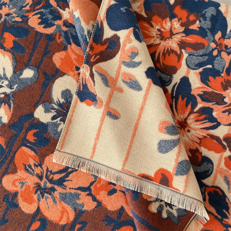 Hochwertiger warmer Schal aus Kaschmir mit Fransen für Damen, Nickerchendecke im Retro-Ethno-Stil_voghion.com