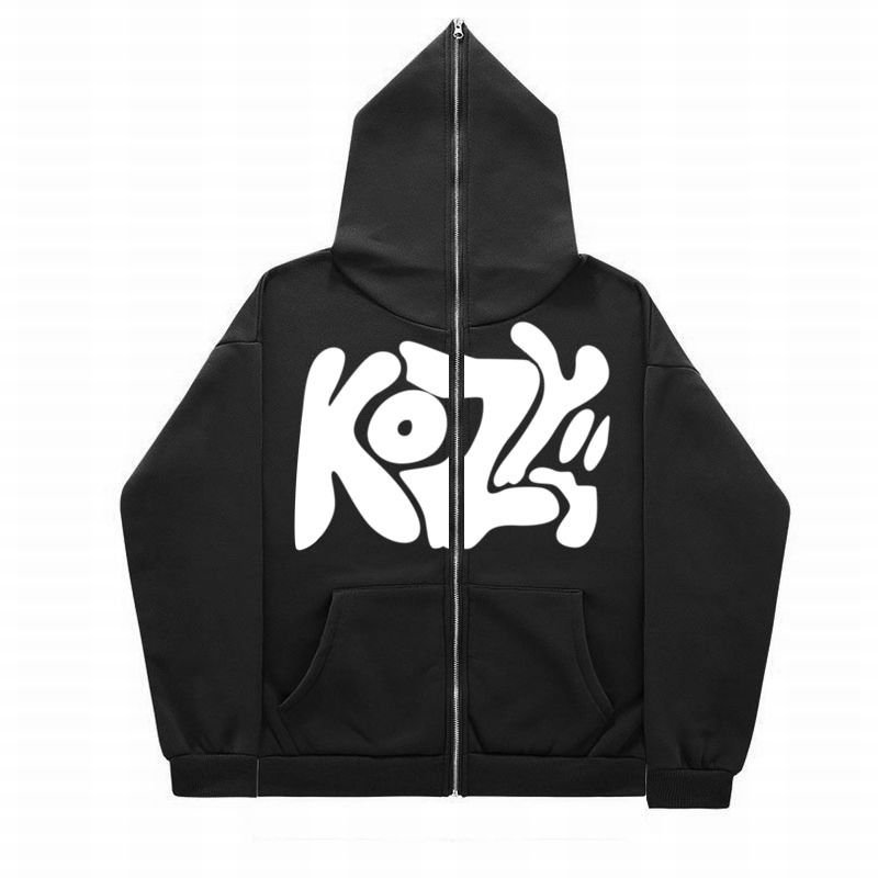 Felpa con cappuccio oversize in pile con cerniera - Pullover invernale accogliente_voghion.com