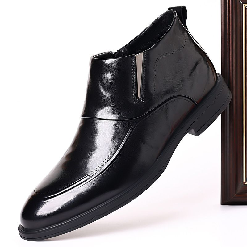 Nouvelles chaussures haut de gamme en cuir décontracté pour hommes, semelles confortables et souples_voghion.com