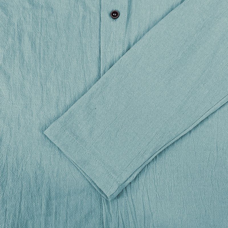 Maglietta casual a maniche lunghe con cappuccio e coulisse in cotone e lino, tinta unita, da uomo, alla moda, da abbinare a qualsiasi outfit, da spiaggia_voghion.com