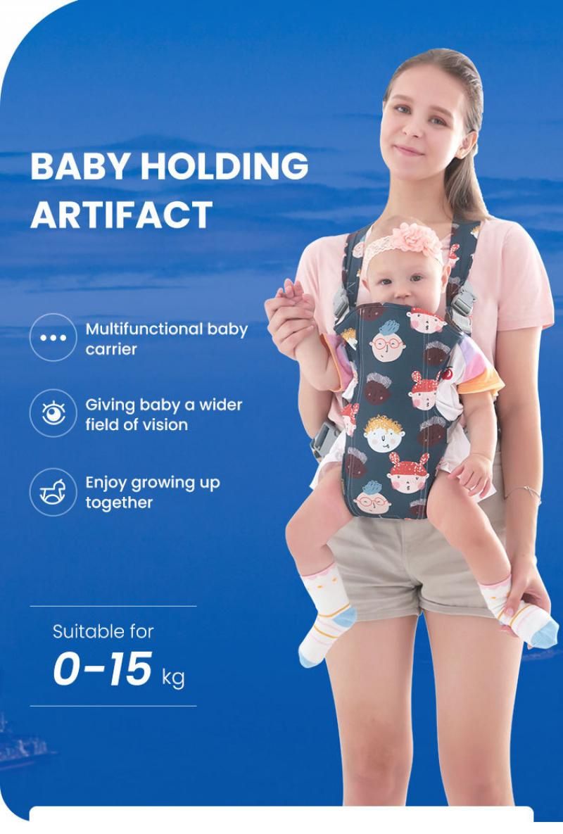 Zaino porta bebè con fascia porta bebè a forma di cartone animato, marsupio porta bebè traspirante, multifunzionale ed ergonomico_voghion.com