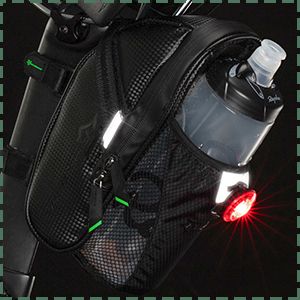 ROCKBROS Sacoche de selle de vélo Sac de siège avec bouteilles Étanche VTT Vélo de route_voghion.com