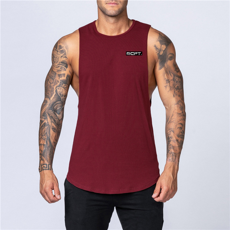 Canotta senza maniche Canotta estiva da uomo Marchio di moda High Street Cotone Fitness Sport Tesoro Tesoro Tesoro_voghion.com