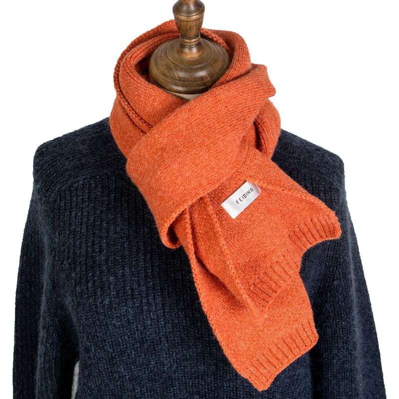 21 New Autumn Winter Woolen Korean Edition Male and Female Student Couple Acrylic Label Knitted Solid Color Scarf_voghion.com