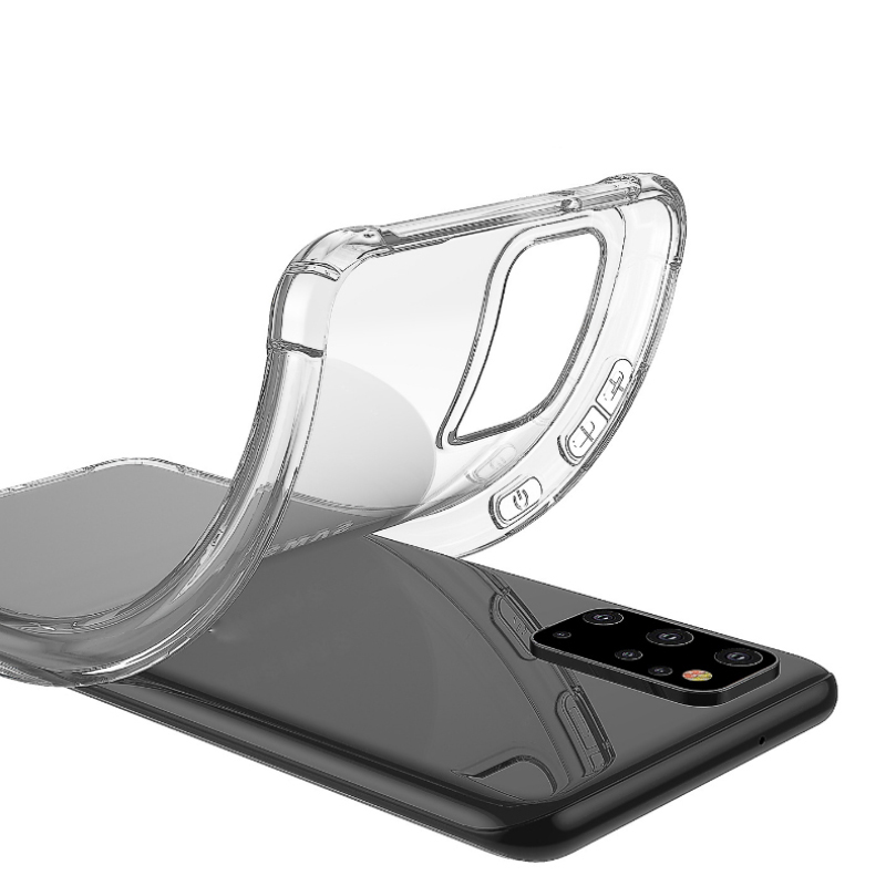 Triecienizturīgs silikona vāciņš caurspīdīgam telefonam Samsung Galaxy A04E A13 A14 A12 A52s A53 A30 A32 A22 A23 A24 A34 A42 A54 A51 A70 A71 A73 A82 A91 M33 M53 M51_voghion.com