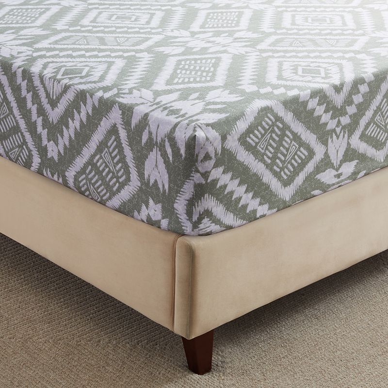 Floral 3D Printed Bed Skirt - Polyester Fitted Sheet Cover Bohemian Chic Home Decor (Queen/King Size Wrinkle-Resistant Machine Washable)_voghion.com