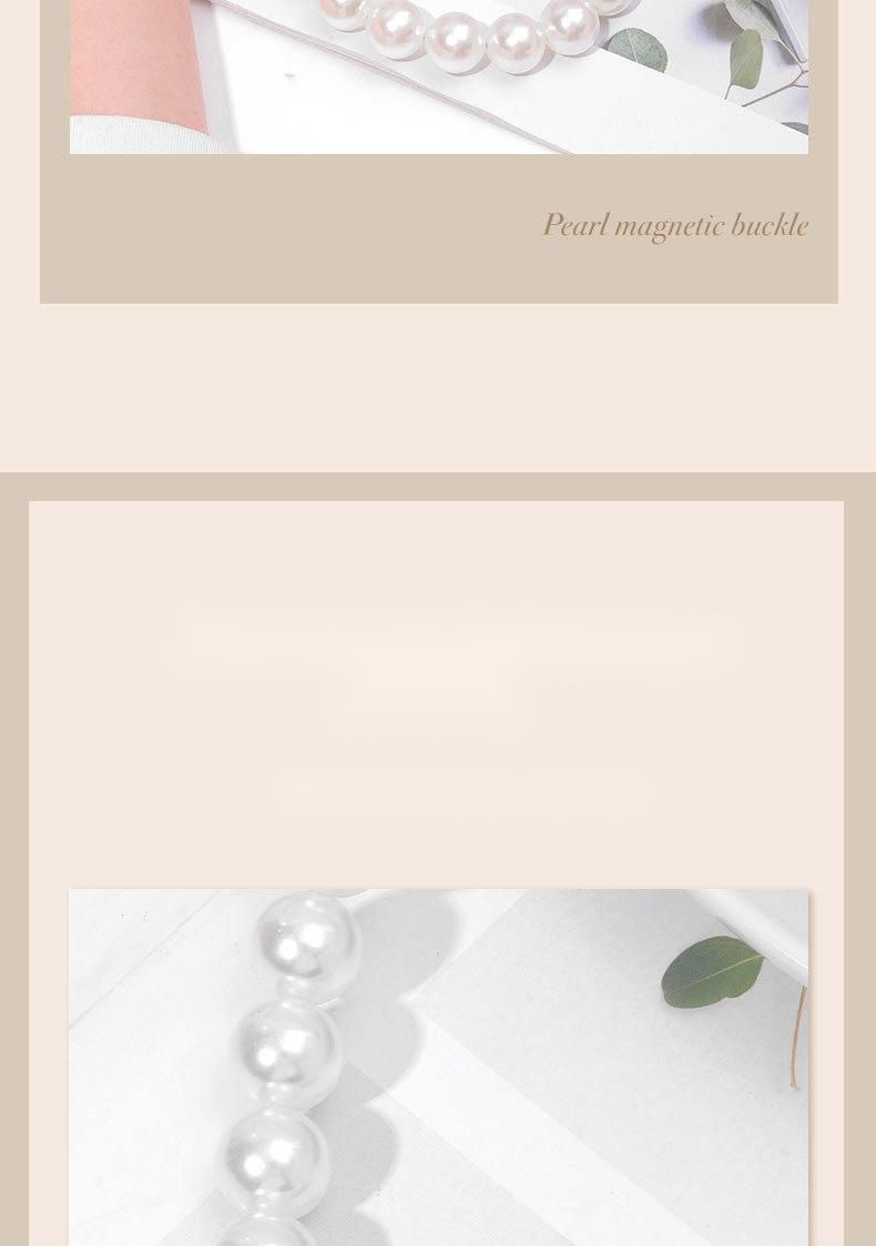 Modern Minimalist Tiebacks ABS Pearl Buckles Magnetic Luxury Curtain No-Drill Buckle Rings Tie Rope Pearlescent_voghion.com