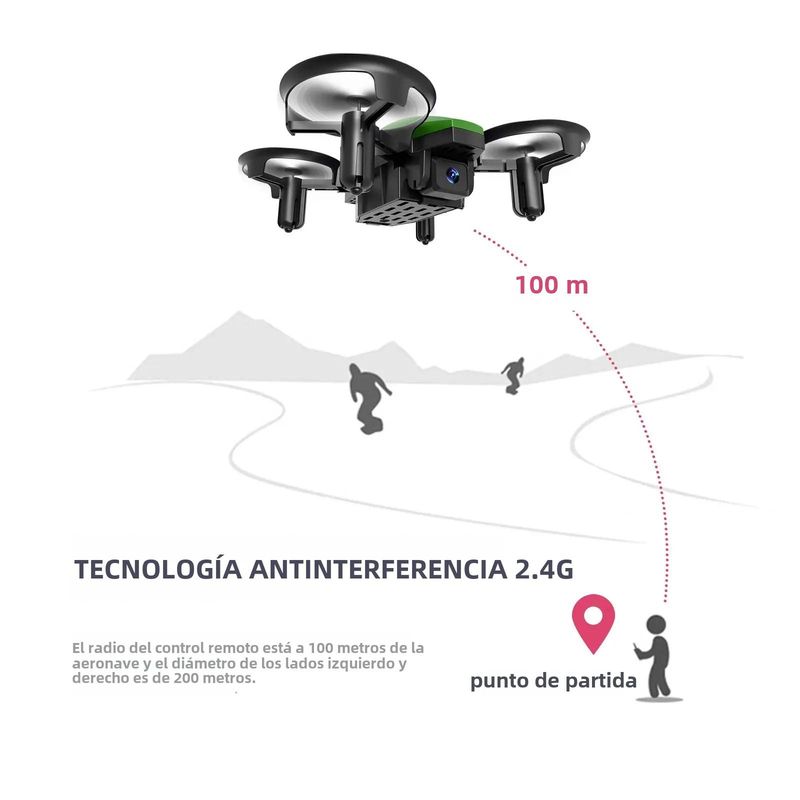Mini RC GT1 2.4G con modalità senza testa e rotazioni a 360° Quadricottero portatile professionale per bambini, giocattoli, droni, regali_voghion.com