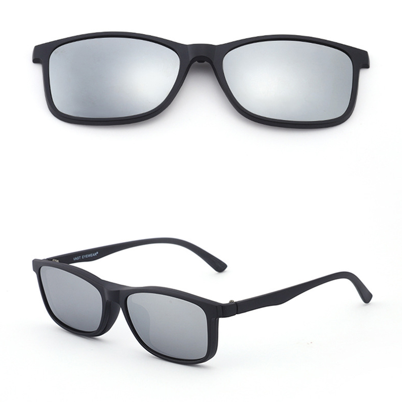 Magnetic Clip-on Sunclasses Polarized Outdoors Sport Driving Eyeglass Frames_voghion.com