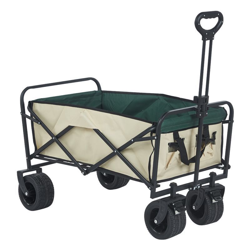 Campingzelt, verbesserter Outdoor-Campingwagen, verdickte große Räder_voghion.com