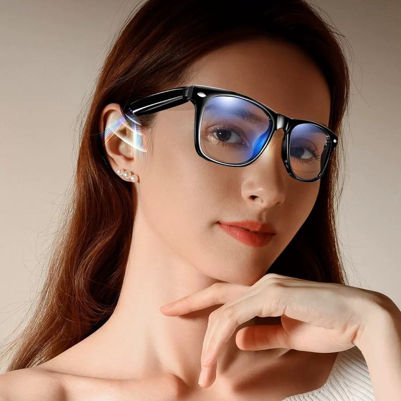 Occhiali da sole con audio Bluetooth wireless intelligente con traduzione AI e protezione solare per esterni e musica_voghion.com