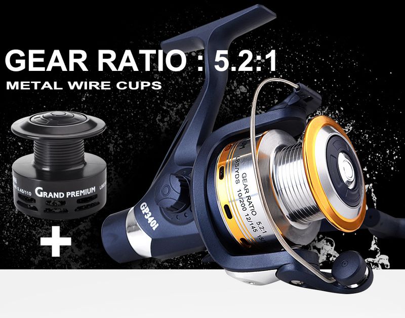 FISHKING Full Metal Head Fishing Line Spinning Sea Rock Valve Rod Drum Reel_voghion.com