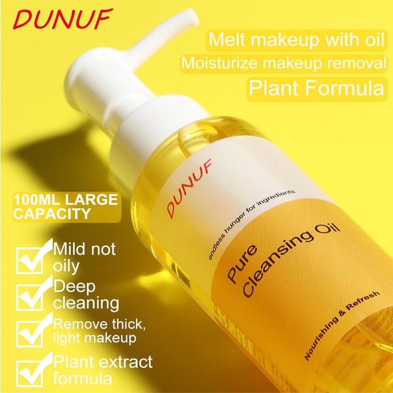 Professional Lip, Face, And Eye Makeup Remover Oil, Gentle And Hydrating Easily Removes Waterproof Makeup, Suitable For All Skin_voghion.com