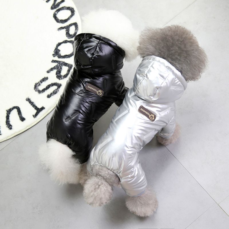 Pet clothing autumn and winter cotton-padded jacket dog clothes pet waterproof four-legged clothes winter 21 ginned four-legged cotton-padded clothes_voghion.com