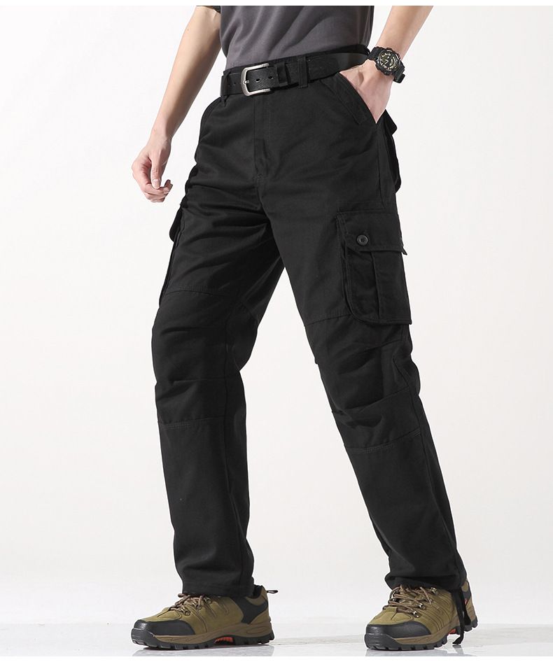 Premium Products Men's Casual Spring Three-dimensional Pockets, Straight Leg Outdoor Multi Pocket Men's Pants, Workwear Pants_voghion.com