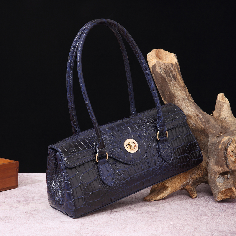 Borsa da ascella portatile retrò, da donna, con motivo a coccodrillo_voghion.com
